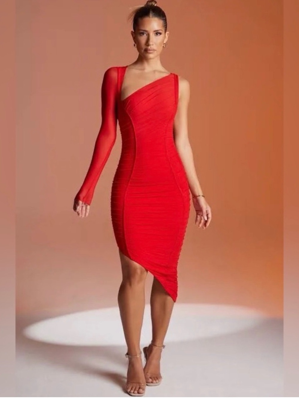 Oh Polly Kamilla Asymmetrical Bodycon Dress
